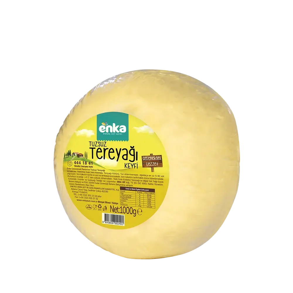 Pastörize Tuzsuz Topak Tereyağı - 1 kg